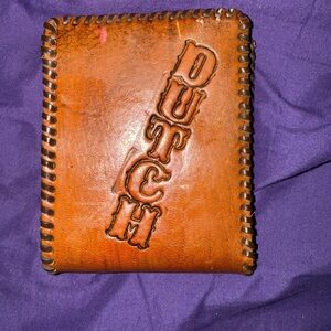 TOOLED DUTCH DEER WALLET LEATHER